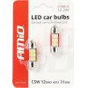 AMiO �������� ����������� 31mm 12V 5.600K 12xSmd 4014 Led CAN-Bus - 2 ���. - (01631)