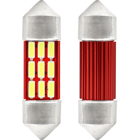 AMiO �������� ����������� 31mm 12V 5.600K 12xSmd 4014 Led CAN-Bus - 2 ���. - (01631)