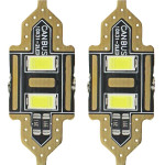 AMiO �������� ����������� 31mm 12V 5.600K 2xSmd 5730 Led - 2 ���. - (01448)