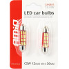 AMiO �������� ����������� 36mm 12V 5.600K 12xSmd 4014 Led CAN-Bus - 2 ���. - (01632)
