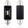 AMiO �������� ����������� 39mm 12/24V 3,1W 5600K 1LEd Ultra Bright CAN-Bus Festoon (�����) - 2 ���. - (02443)