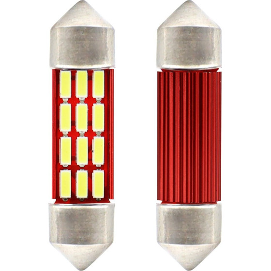 AMiO �������� ����������� 39mm 12V 5.600K 16xSmd 4014 Led CAN-Bus - 2 ���. - (01633)