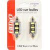 AMiO �������� ����������� 39mm 12V 5.600K 3xSmd 5730 Led - 2 ���. - (01450)
