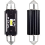 AMiO �������� ����������� 41mm 12/24V 3,1W 5600K 1LEd Ultra Bright CAN-Bus Festoon (�����) - 2 ���. - (02444)