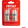 AMiO �������� Led P21W 12V 6.000K 500lm 9SMd x 2835 ���������� - 2���. - (02953)