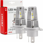 AMiO ������ Led H4 10-16V 40W 6.500K 4400lm (������) X1 - 2���. - (02965)