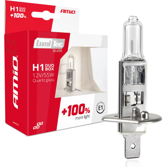 AMiO H1 12V 55W P14,5s Lumitec Silver �������� +100% Up To 25m ����- 2 ���. - (01401)