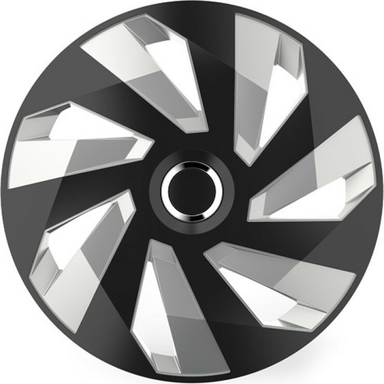 AMiO ���� 15 Inch Hubcap Vector Rc Silver Black - 1 ���. - (10499)