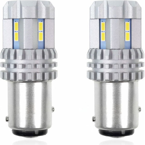 AMiO P21/5W BAY15d 12/24V 22 Led Smd Ultrabright 3020 Canbus ����� 2���.