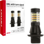 AMiO PY21W 12V BAU15s Drl 2 �� 1 �����/��������� CAN-Bus 2x96 Smd 3014 2���. - (02451)