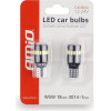 AMiO T10 W5W 12/24V CAN-Bus Led 18xSMD3014 +1xSmd ����� 2���. - (02446)