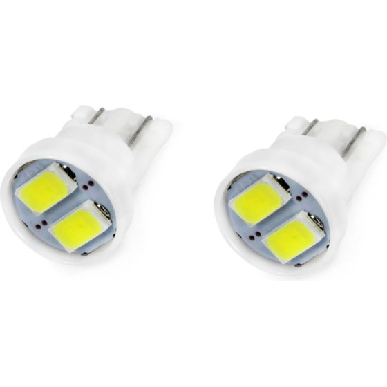 AMiO T10 W5W 12V Led 2xSMD5730 ����� - 2 ���. - (01295)