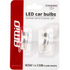 AMiO T10 W5W 12V W2,1x9,5d ����� 5.600K 12SMDx2835 ��������� (�������) 2���. - (02645)
