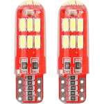 AMiO T10 W5W 12V W2,1x9,5d ����� 5.600K 15SMDx4014 Led ��������� (������� - CAN-BUS) 2���. - (01443)