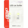 AMiO T10 W5W 12V W2,1x9,5d ����� 5.600K 1xCob Led ���������(�������) 2���. - (01441)