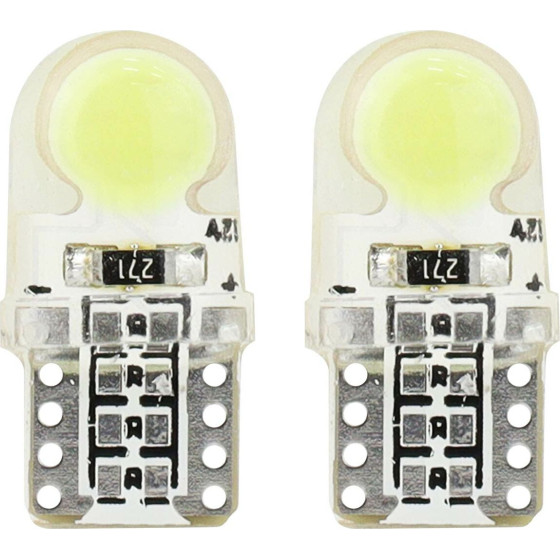 AMiO T10 W5W 12V W2,1x9,5d ����� 5.600K 1xCob Led ���������(�������) 2���. - (01441)