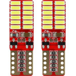 AMiO T10 W5W 12V W2,1x9,5d ����� 5.600K 24SMDx4014 (������� - CAN-BUS) 2���. - (01287)