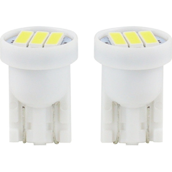 AMiO T10 W5W 12V W2,1x9,5d ����� 5.600K 3SMDx7020 (�������) 2���. - (01096)