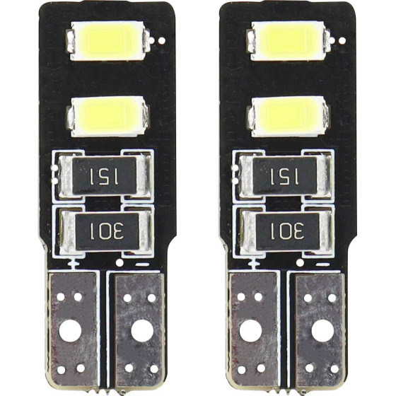 AMiO T10 W5W 12V W2,1x9,5d ����� 5.600K 4SMDx5730 (������� - CAN-BUS) 2���. - (01630)