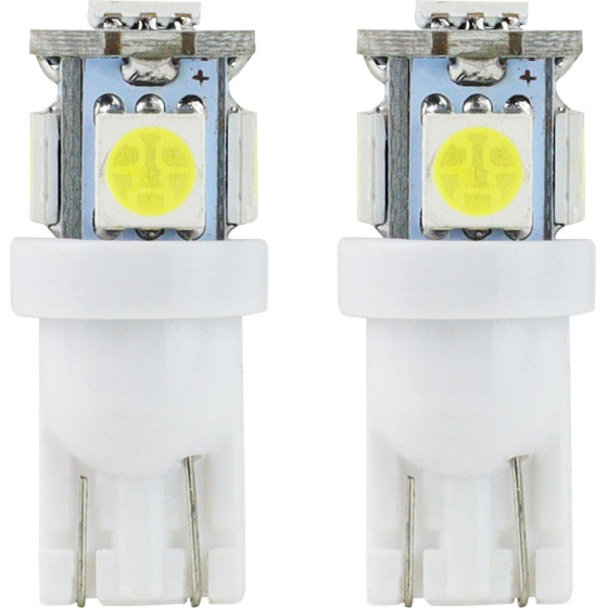 AMiO T10 W5W 12V W2,1x9,5d ����� 5.600K 5SMDx5050 (�������) 2���. - (01284)