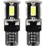 AMiO T10 W5W 12V W2,1x9,5d ����� 5.600K 5SMDx5730 (������� - CAN-BUS) 2���. - (01628)