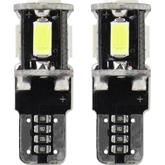 AMiO T10 W5W 12V W2,1x9,5d ����� 5.600K 5SMDx5730 (������� - CAN-BUS) 2���. - (01628)