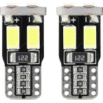 AMiO T10 W5W 12V W2,1x9,5d ����� 5.600K 6SMDx5730 (������� - CAN-BUS) 2���. - (01622)
