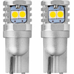 AMiO T10 W5W/W10W 12/24V W2,1x9,5d 6SMDx3030 ����� (������� - CAN-BUS) 2���. - (02801)