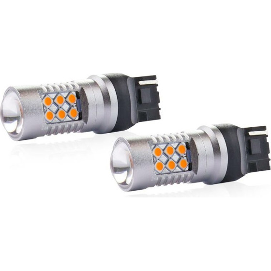 AMiO WY21W T20 12/24V 6,2W 800lm Led 24xSMD3030 CAN-Bus ������� 18x56mm 2���.