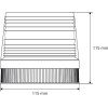 AMiO ����� Led 12V - 115 � 115mm (���������/��������� ����) - 1 ���. - (01276)