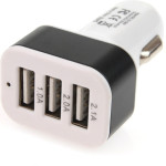 AMiO ��������� �������� �� 3 ����� Usb 12/24V 5100mA (1�, 2�, 2.1�) - 1 ���. - (01027)