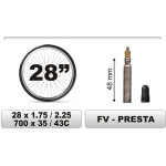 CarCommerce �������� ��������� 28x1.75/2,25 ������ ������� 48mm Car Commerce - 1 ���. - (68383)