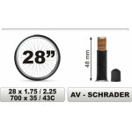 CarCommerce �������� ��������� 28�1.75/2.25 ������ ������� (48mm) - (68381)