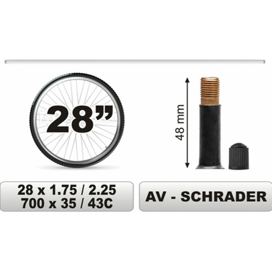 CarCommerce �������� ��������� 28�1.75/2.25 ������ ������� (48mm) - (68381)