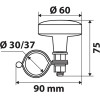 Lampa �������� �������� Spinny Line 60mm ��� ������� 30-37mm (����� Carbon �� ������� ����) - (00139)