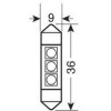 Lampa 24/28V C5W SV8,5-8 HYPER-LED9 9x36mm - (98223)
