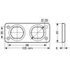Lampa ���� ����� ��� ������ ��� 105x45mm - (39010)