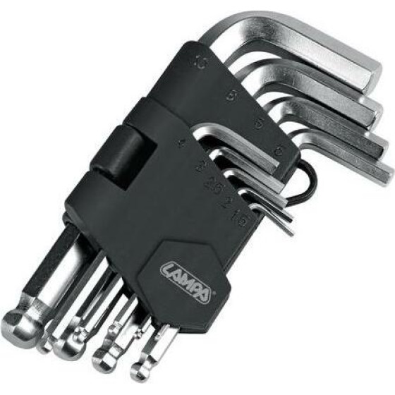 Lampa ����� (ALLEN) ������� ������� 9 �������� (1,5-2-2,5-3-4-5-6-8-10mm) ������-������� (CRV) - (66003)