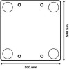 Lampa ����������� ���� ������������ ������� �������/����� 50x50cm 1��� - (66101)