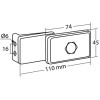 Lampa ������ ��� 110x45mm 12/24V ����� - (41518)