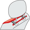 Lampa �������������� ����/ ��������� ������ �������� ������ ���� Strips ������� (������ 42 CM) 2���. - (54484)