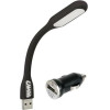 Lampa ���������� ��������� 2 �� 1 Cob Led & ��������� Usb 12/24V - 1000mA (�����/��������) - (71988)
