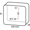 Lampa ���� ������ ������� 12/24V (������� - 19 Led - 81 � 100mm) - 1 ���. - (41509)