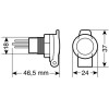 Lampa ����� �������� Din �� ������ 12/24V 16A - (39033)