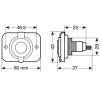 Lampa ����� �������� Din �� ������ ���-6 12/24V - (39007)