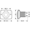 Lampa ����� Usb �� ������ ��� 2 ����� Usb (A+C) 12/24V 3000mA 15W ����� Fast Charge - 1 TEM. - (39120)