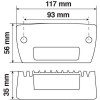Lampa ��������� ���������� ����� �� ���� ��� ���������� WL-20 6LEd 9W 500lm 9-32V (117x56x35mm) ��� ��������� 1 ���. - (72342)