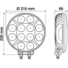 Lampa ��������� Orion 9-36V 12LEd 120W 8.400LM 6.000K 215mm ������ ���������� 1���. - (72247)