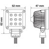 Lampa ��������� �������� ���������� WL-18 9LEd 10W 1000lm 9-32V (52 x 62 x 47 mm) ����� -1 ���. - (72337)