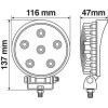 Lampa ��������� �������� WL-12 18W 1440LM 12/24V �� 6 Led ��������� 6.000K (137 x 116 x 47mm) ���������� -1���. - (72326)